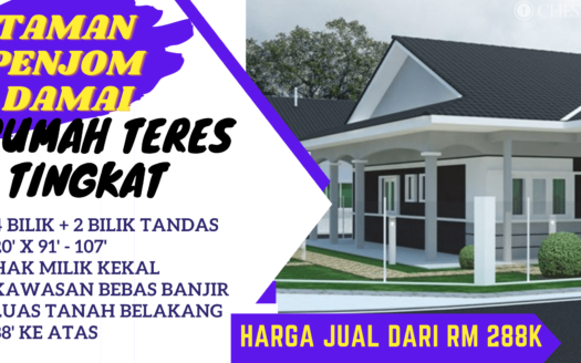 🏡Rumah Teres 1 Tingkat Taman Penjom Damai